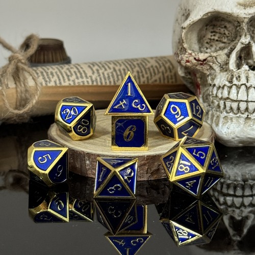 Metal dice set, board game multi-sided dice dnd Dungeons and Dragons, solid dice - Picture 13 of 72