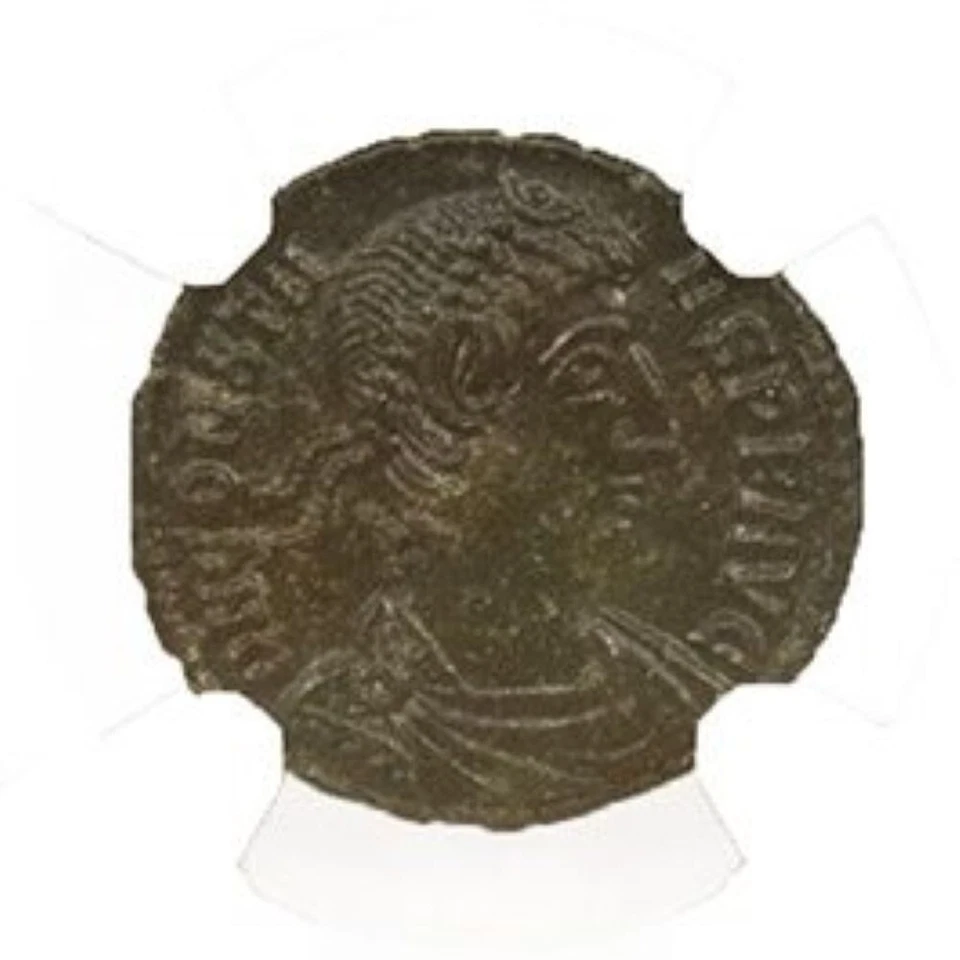 NGC Ch AU Roman AE of Constans I (AD 337-350) Ancient Coin NGC Ancients Ch AU - Image 2 of 3