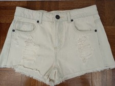 Mudd Juniors Bootie Shorts Size 7 Booty High Rise Destructed Distressed Ripped
