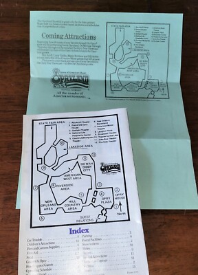 コレクション Opryland Souvenir Map 20th Anniversary 1991 20th ANNIVERSARY Opryland USA Vintage Theme Park