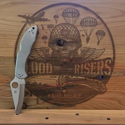 Spyderco Delica 4 Signature Knife Folding Pocket Knife, PlainEdge