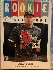 2023 Topps Heritage High Number - Rookie Performers Oscar Colas #RP-12 (RC)