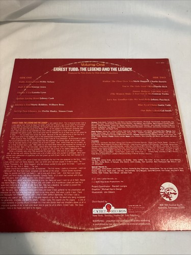 Ernest Tubb, The Legend and the Legacy / Vol. One / Vinyl Record / VERY GOOD - Picture 2 of 6