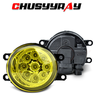 Pair For 2011-2014 2015 Ford Explorer yellow Fog Lights Front Bumper Lamps