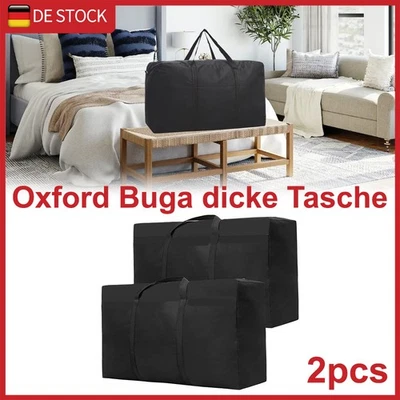 2x große atmungsaktive Aufbewahrungstasche für Bettdecken Kissen oder Kleidung - Bild 1 von 4