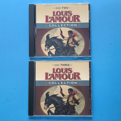 Louis L'Amour Collection Disc 2 & 3 CD Lot Read by Willie Nelson Western Stories