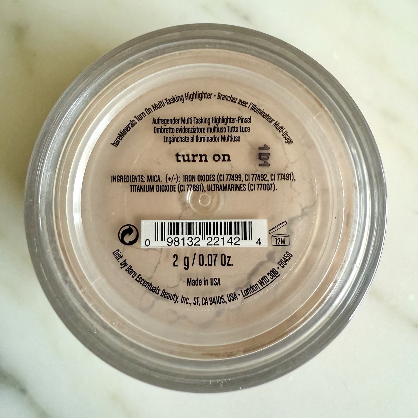 Face Color New Rare Htf 2g/0.07oz