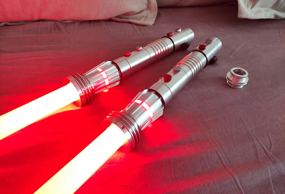Darth Maul ep1 (TPM) replica dual lightsaber, led multicolors/sounds - Photo 3/4