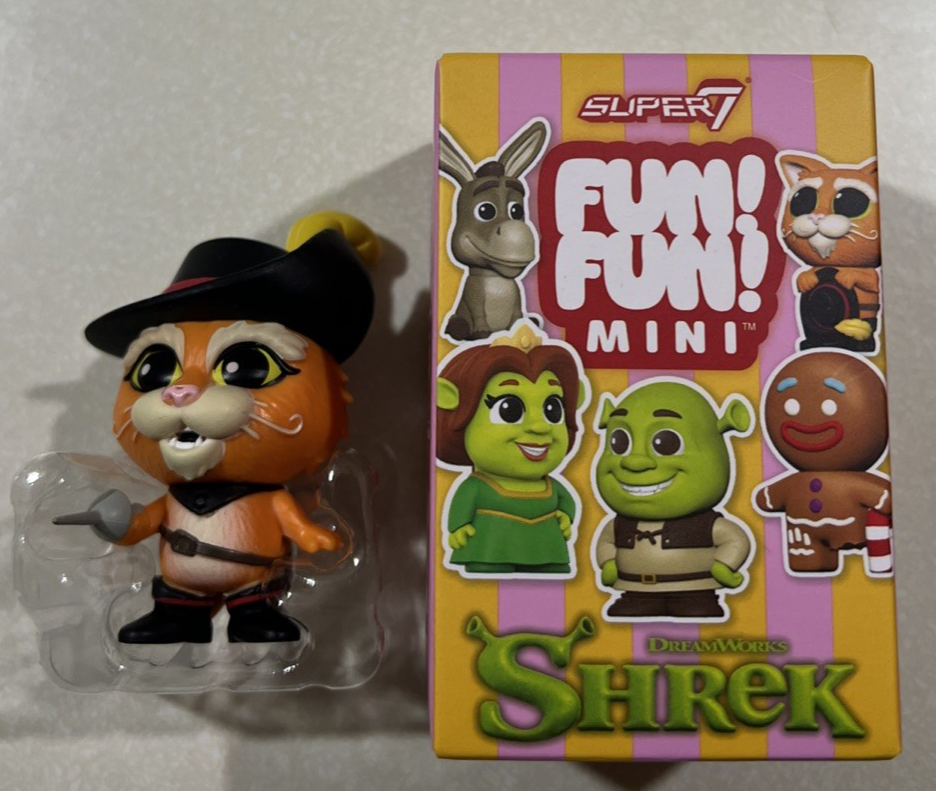 NEW 2026 Super7 Fun Fun Mini SHREK Blind Box PUSS IN BOOTS 2.5