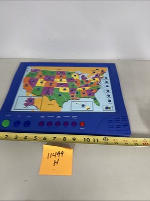 Vintage 1998 Geo Genius USA Map Interactive Educational Kids Toy - Works