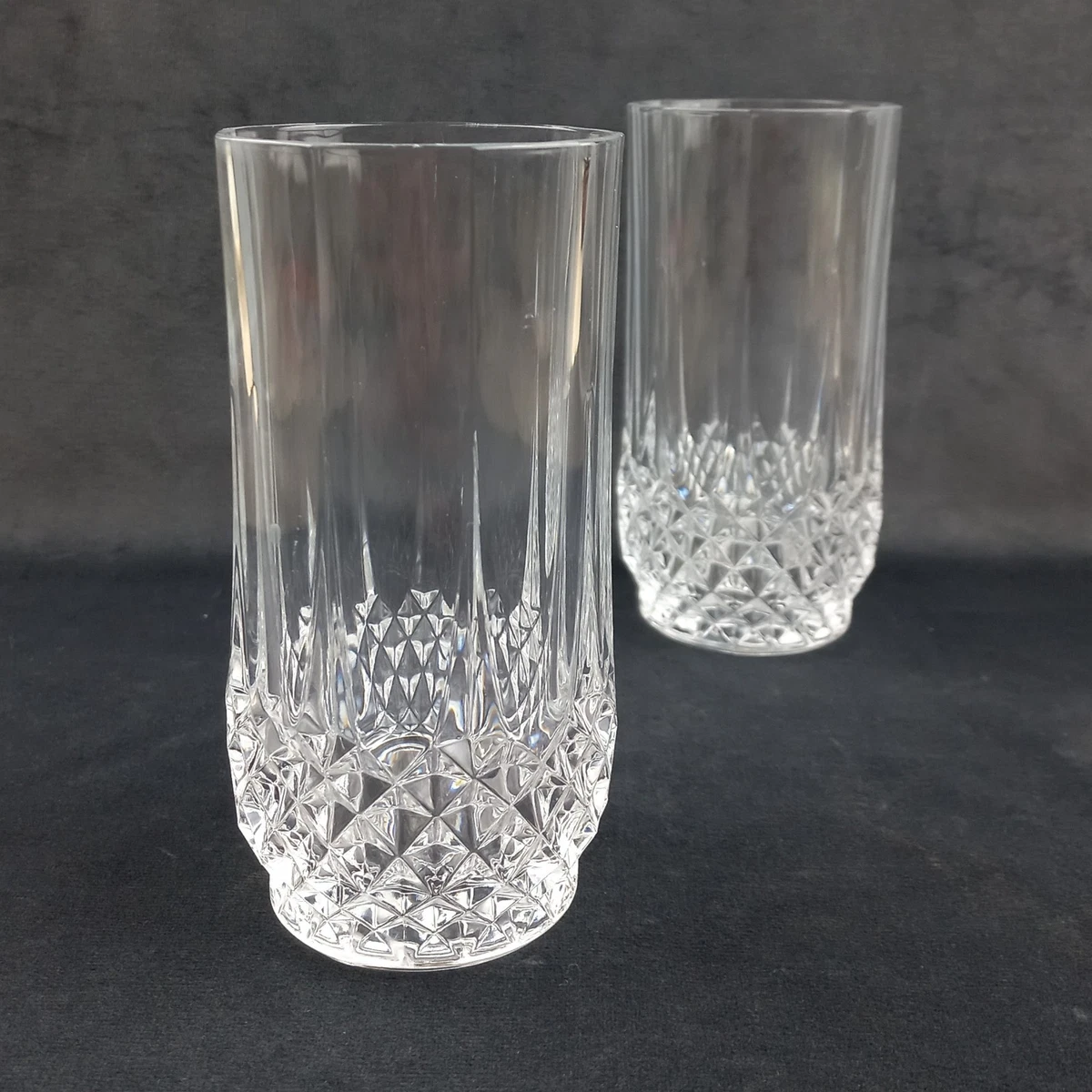 Cristal d'Arques Longchamp Highball Glass Set of 2 Lead Crystal Tumbler 5"
