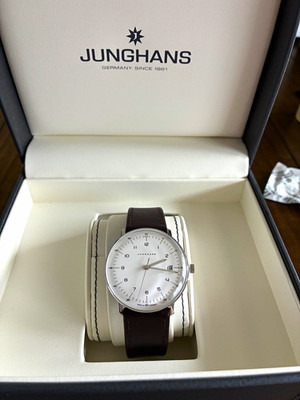 Junghans Max Bill QUARTZ sapphire. Worn for a couple hours- see description