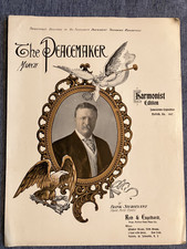 Vintage 1907 The Peacemaker March Harmonist E...