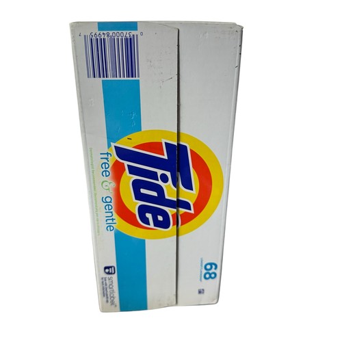 Tide Free and Gentle Laundry Detergent Powder 68 Loads 95 Oz NEW * 1 BOX* - Picture 4 of 6