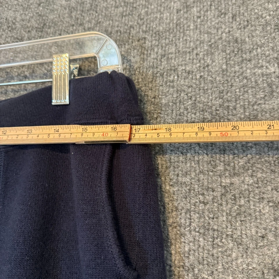 J. Pantalones de salón para mujer medianos azules mezcla de cachemir cómodos de lujo Foto 4 de 4