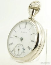 Rockford grade 87 vintage pocket watch, 18 size, 15 jewels, WBM display case