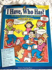 I Have, Who Has Language Arts, Grades 3-4: 38 Interactive Card Games