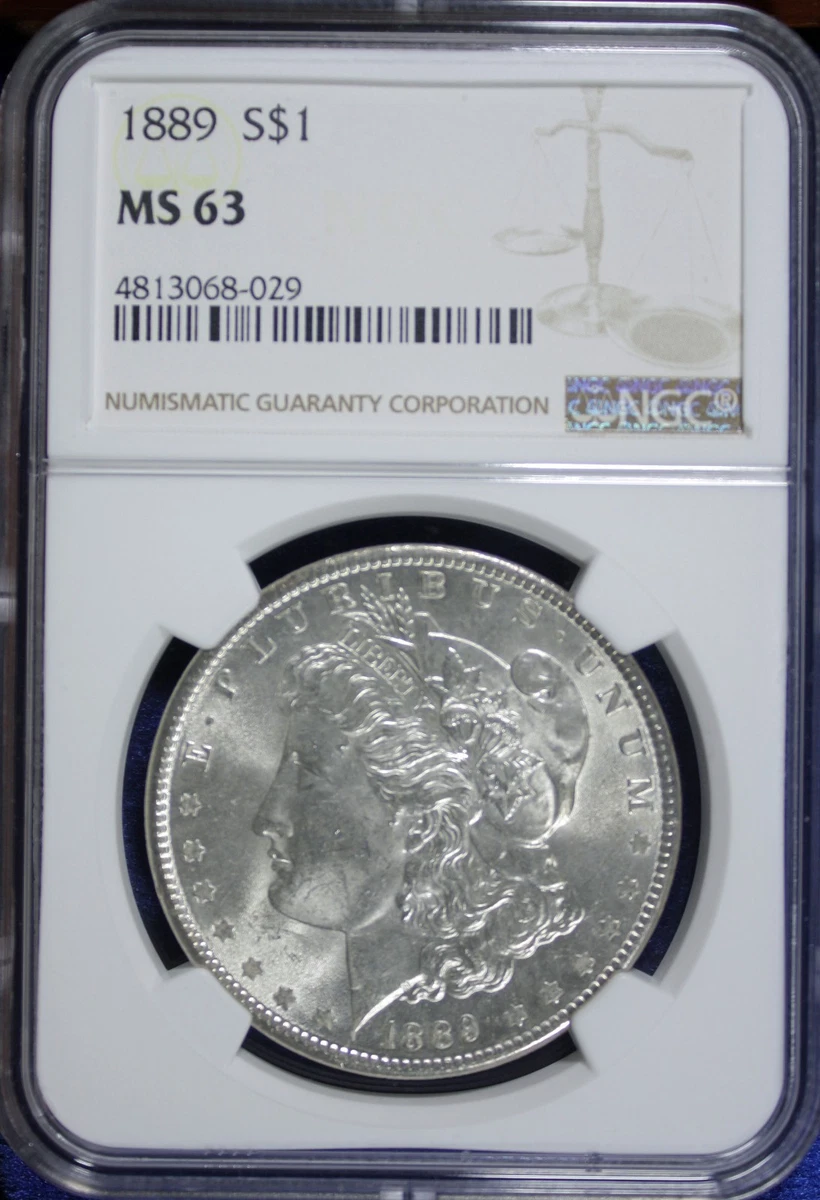 MS 63 Graded 1889 Year Morgan US Dollars (1878-1921) for sale | eBay