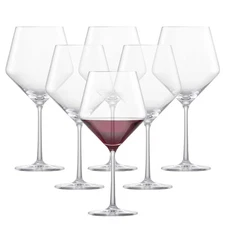ZWIESEL GLAS Pure Burgundy Red Wine Glass (Set of 6), Graceful Burgundy Glass...