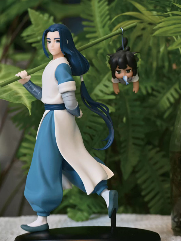 19cm Official The Legend of Hei Ⅱ Wuxian LuoXiaohei Figure Statue Model Doll  