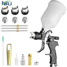 Professional Automotive Hvlp Paint Gun for Homes Wall Cars 1.4/1.7/2.0mm Nozzles
