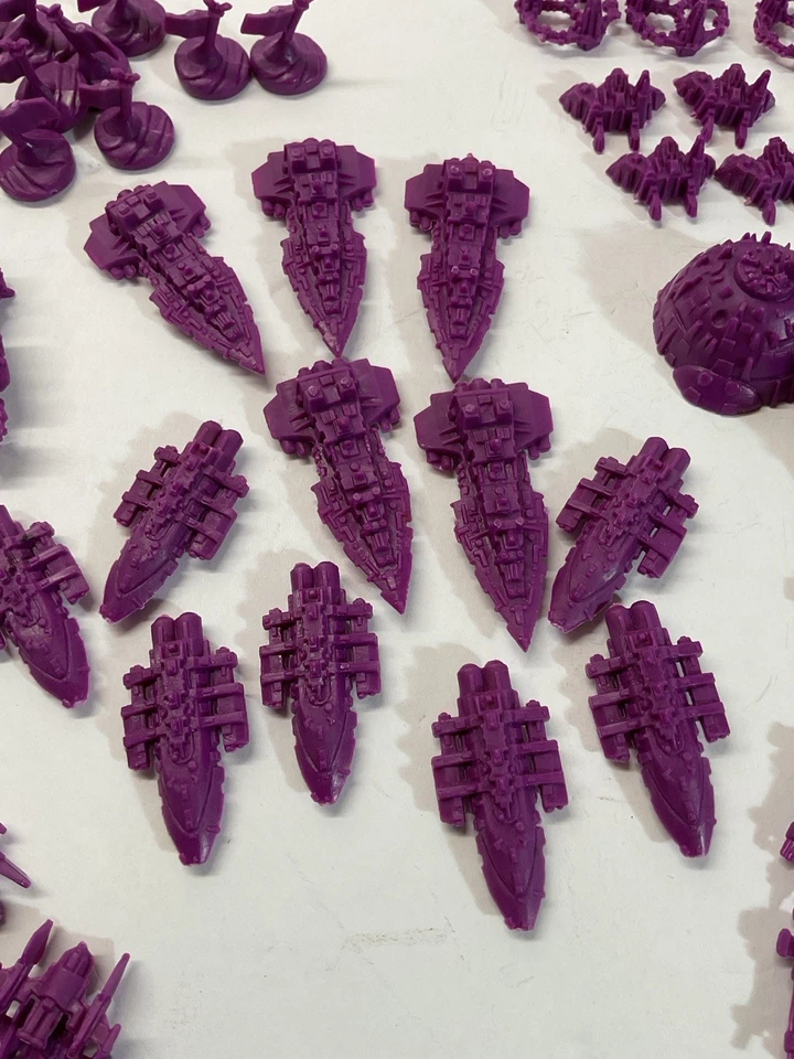 Twilight Imperium 3ª Edición PÚRPURA Ejército Piezas y Tecnología Tarjetas de Repuesto Foto 4 de 4