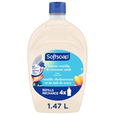 Moisturizing Liquid Hand Soap, Warm Vanilla and Coconut Milk, 50 oz Refill 0.18 per fl oz