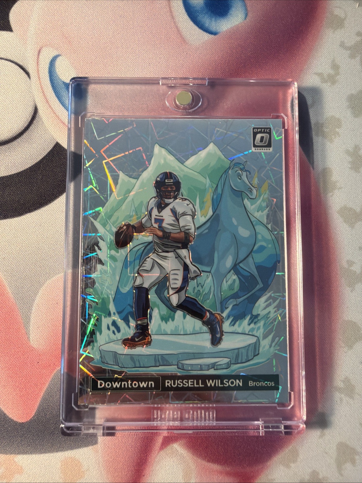 2022 Panini Donruss Optic Football Russell Wilson Downtown SSP #DT-RW Broncos