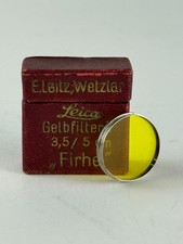 Leica E. Leitz, Wetzlar Gelbfilter 3,5/5cm "Firhe" yellow filter with case