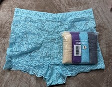 8 Womens Floral Sheer Lace Pastel Colors Lightweight Underwear Panties 2x4 Packs