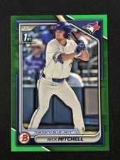 2024 Bowman Draft #BD-114 Nick Mitchell 1st Green Paper Base /99 Royals