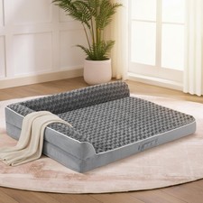 XL Orthopedic Dog Bed 42x30x7.5 for Large Dogs - Waterproof  Washable Cover