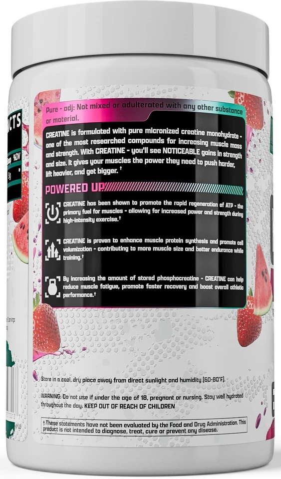 CREATINA monohidrato en polvo con sabor a Nutrex micronizado para hombres y mujeres 60 Svgs Foto 4 de 4