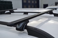 Schwarz DachträGer + Cross Stangen FüR Volkswagen Caddy Swb 2010-2015 Aluminium