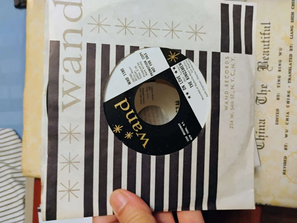 KINGSMEN 45 RPM PROMO- On Love - I Guess I Was Dreamin’ 1968 Wand  Mint NOS - Image 4 of 4