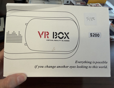 VR BOX Smartphone VR Headset Virtual Reality Glasses 90° FOV for 5in White/Black