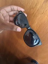 Men's Rectangle Sunglasses Black Frame/Black Tinted Polycarbonate UV400 P1643