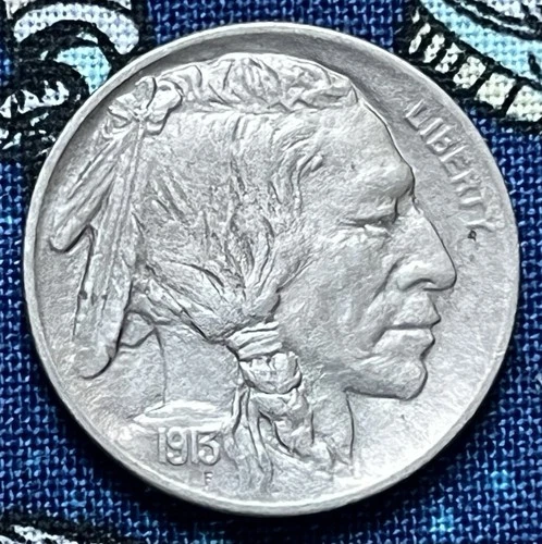 1913-P Type 2 Buffalo Nickel Coin Uncirculated Tough Date WOW Free Shipping z8