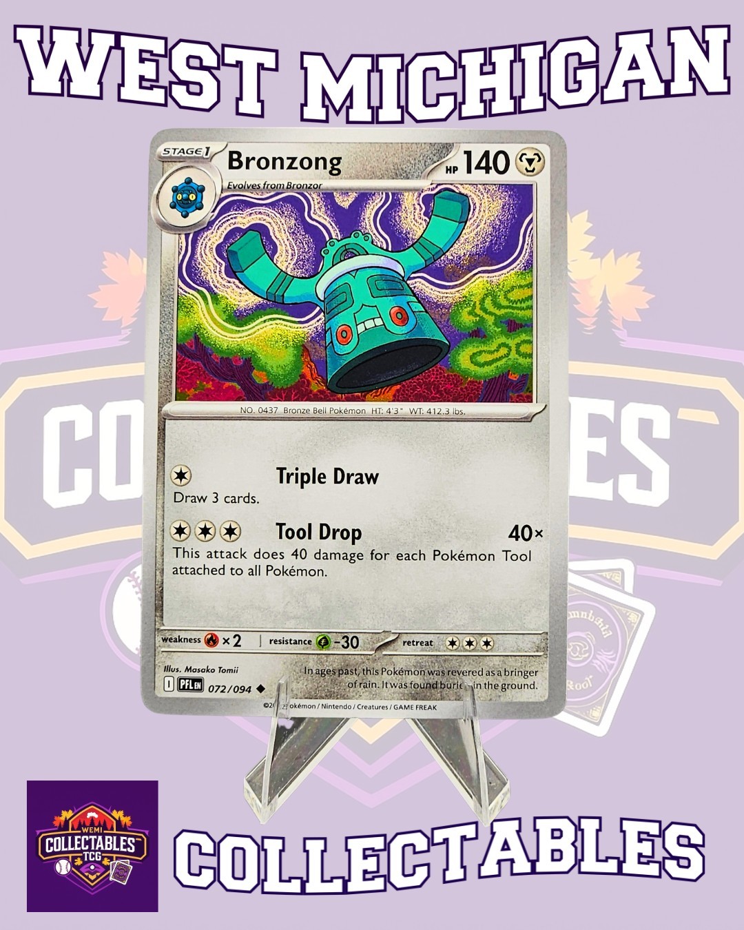 Bronzong 072/094 Me02: Phantasmal Flames Regular - Pokemon TCG NM