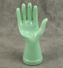 JADEITE GREEN GLASS RING JEWELRY DISPLAY HAND Accessories Mannequin