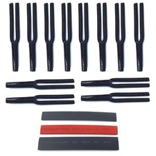 Speaker Wire Pants Y Boot Cable Pants 8mm 2-Conductor, Black Pack of 12 In...