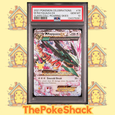ポケモンカードゲーム M Rayquaza EX 25th Anniversary Edition 🐉M Rayquaza EX PSA 10 Celebrations Pokemon 25th Anniversary 76