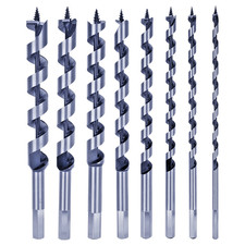 Wood Auger Bit 9-inch Length Woodworking Ship Screw Bits Set Hex Shank Drills