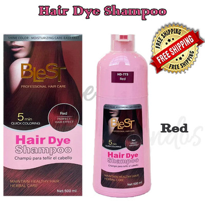 Hair Dye Shampoo Instant 3 in 1 +100% Grey Coverage Herbal Ingredients by Blest