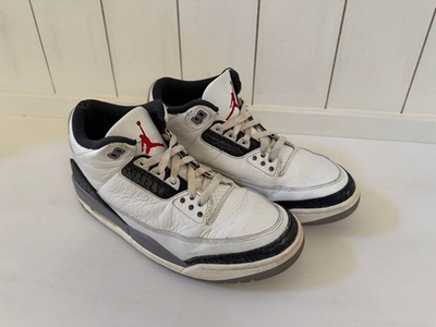 #ad Jordan 3 Retro Mid White Cement Reimagined Men#x27;s Size 9.5 Ship Fast $99.00