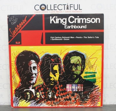 KING CRIMSON - EARTHBOUND - POLYDOR 1972 - RARE ITALY *EX-* VINYL LP RECORD 