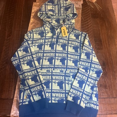 GOLF WANG Tyler, the Creator PROTECTION WHERE Hoodie Small Blue Version (New )