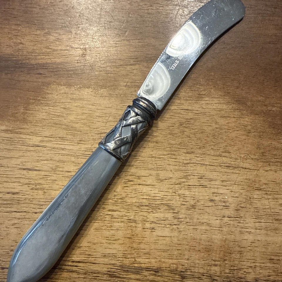 布加迪适用于 Vietri 意大利 8 英寸刀带珍珠母手柄 — 第 3/3 张图片