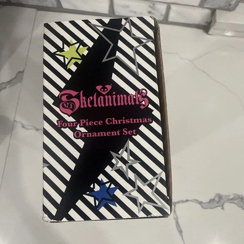 Rare New Skelanimals  Figurine Christmas Ornament 4 Pcs Set Hot Topic 2007  image 5