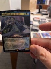 Galadriel, Elven-Queen : MTG *Extended Art FOIL* Lord of the Rings Commander NM